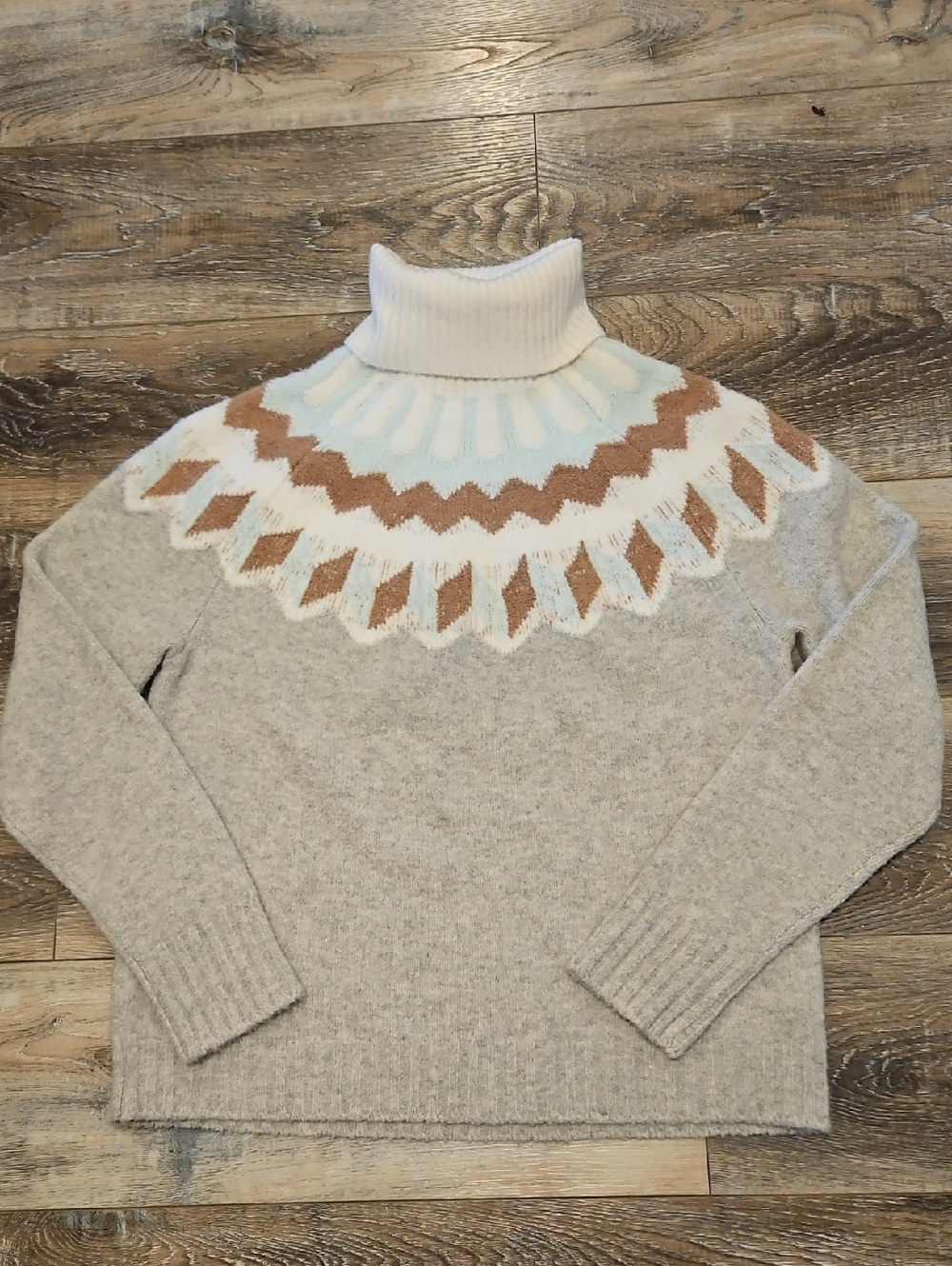 J. Crew Fair Isle Turtneck Sweater
